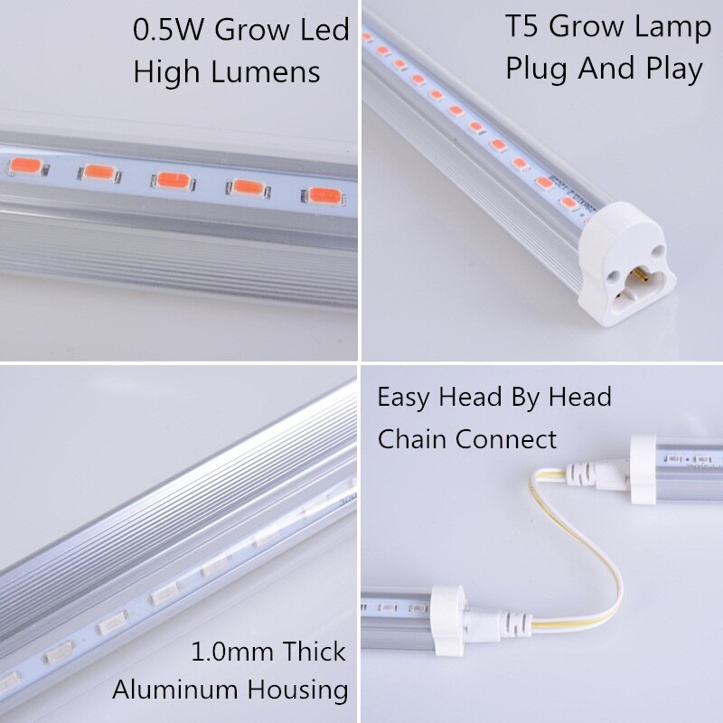 Groleds Led Voor Planten 12W 24W Led Grow Light Volledige Spectrum Phyto Lamp Plantaardige Licht Volledige Spectrum Led 110V 220V Groeien Lamp Hydro