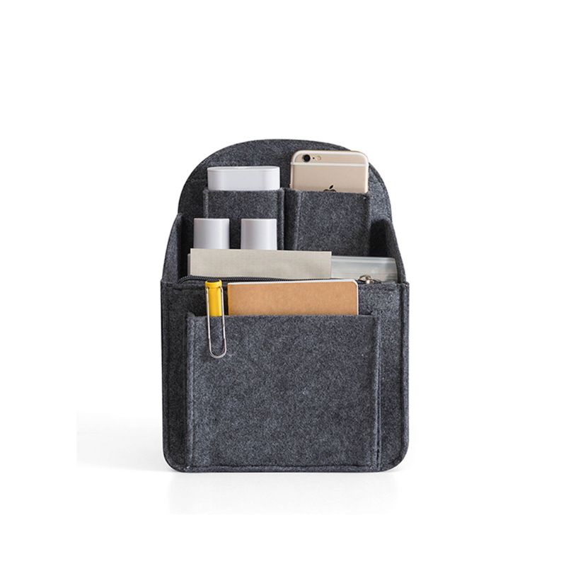 Tragbare Fühlte Lagerung Organizer Einsatz für Rucksack Rucksack Handtasche Schulter Tasche 7XEC