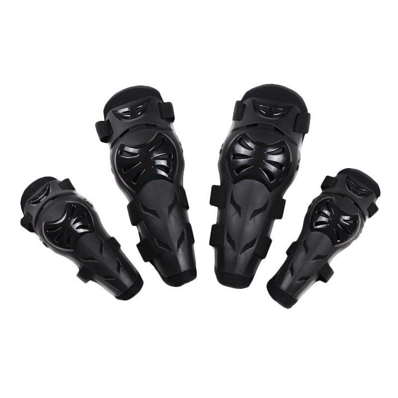 SULAITE 4Pcs Motorcycle MTB Motocross Elbow Pads + Knee Pads Set Guard Motorbike Extreme Sport Protective Gear Protector