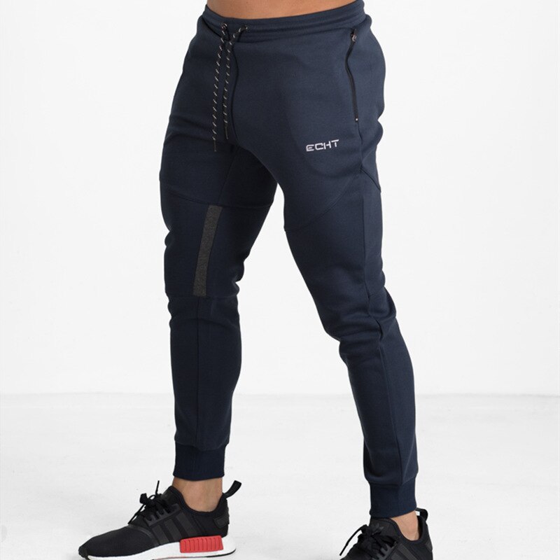 Otoño de los hombres de deportes pantalones equipamiento para Fitness salud formación Slim pies nada pantalones de ejercicios para sudar hombres Jogging pantalones de gimnasio