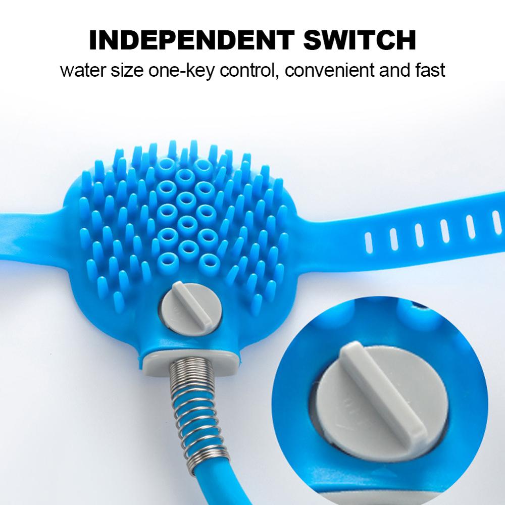 Huisdierbadgereedschap, comfortabele massage-apparaat, douchegereedschap, schoonmaak- en wasbadverstuivers, hondenborstel, huisdierbenodigdheden