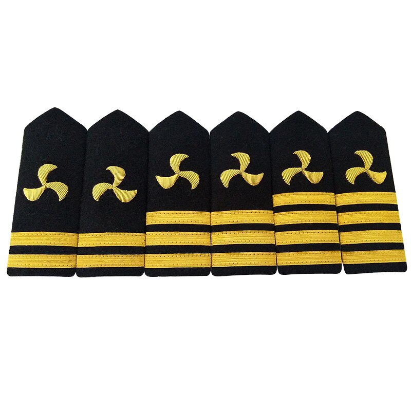 Uniforme de chemise de la marine américaine 10 paires, Badge d'épaule, hélice ancre, épaulettes à bande dorée, décor de vêtements artisanaux pour Costume de la marine