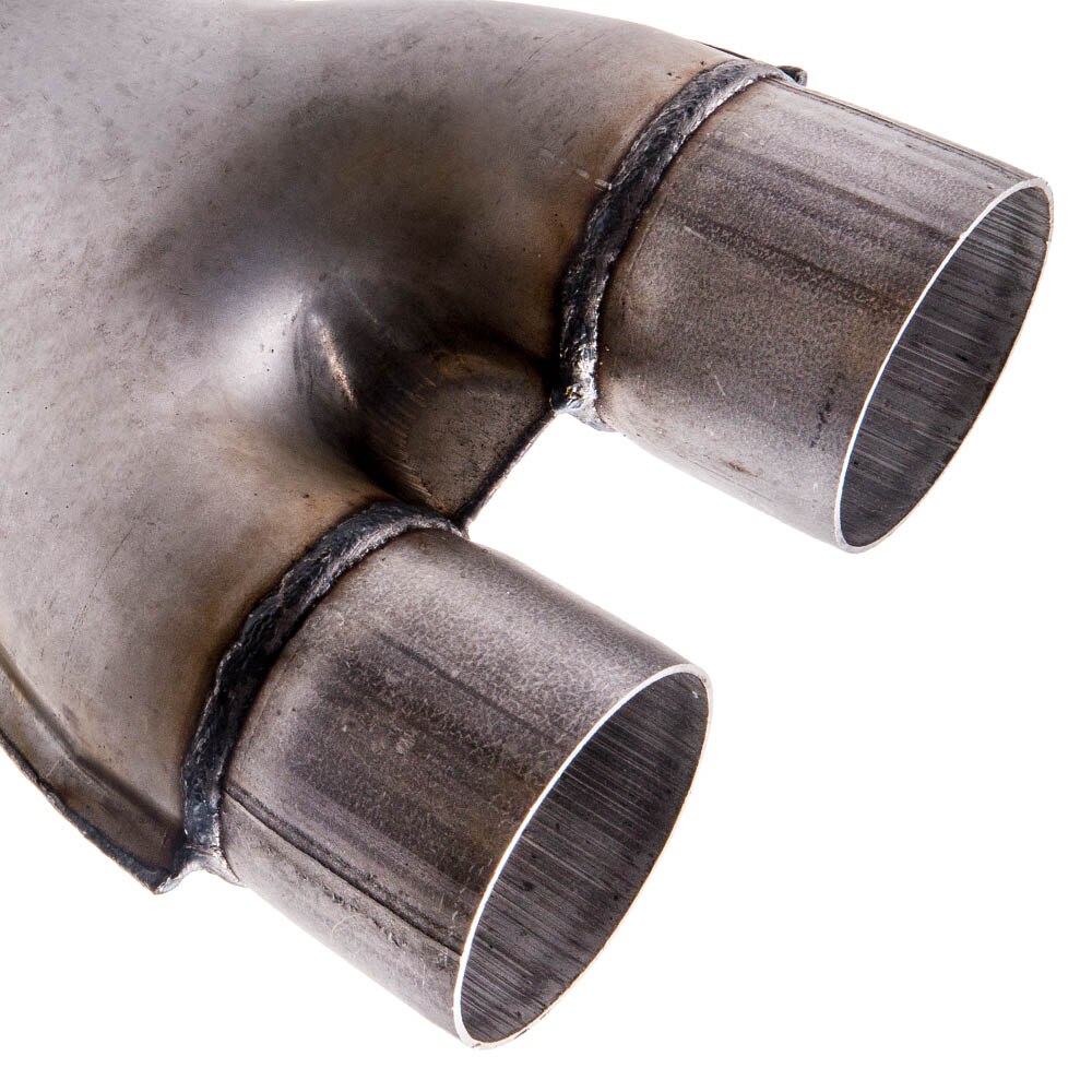 2.5" X-pipe Universal 2.5inch Dual Exhaust X Pipe Aluminized Crossover Tail Pipe