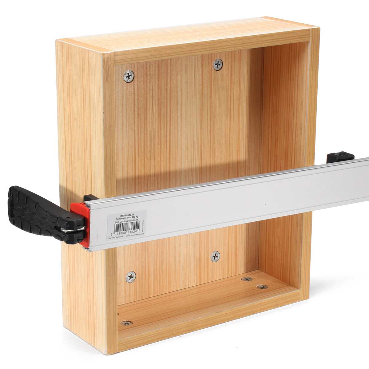 24'' Woodworking Cutting Guide Wood Gauge Clamp Aluminum Alloy Grip Straight Table Angle Saw Guide DIY Contours Gauge Duplicator