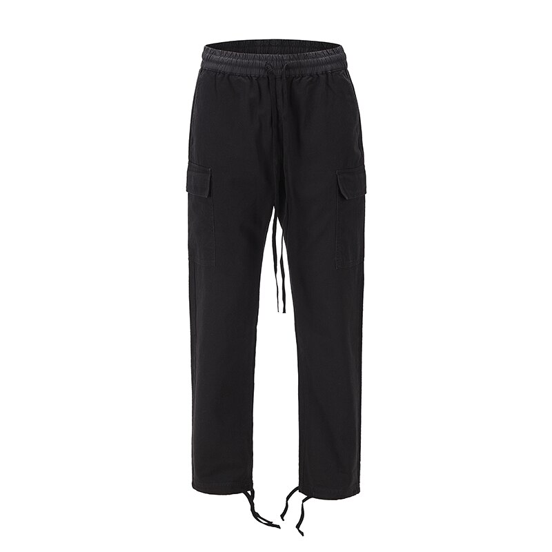 High Street Drawstring Waist Cargo Pants