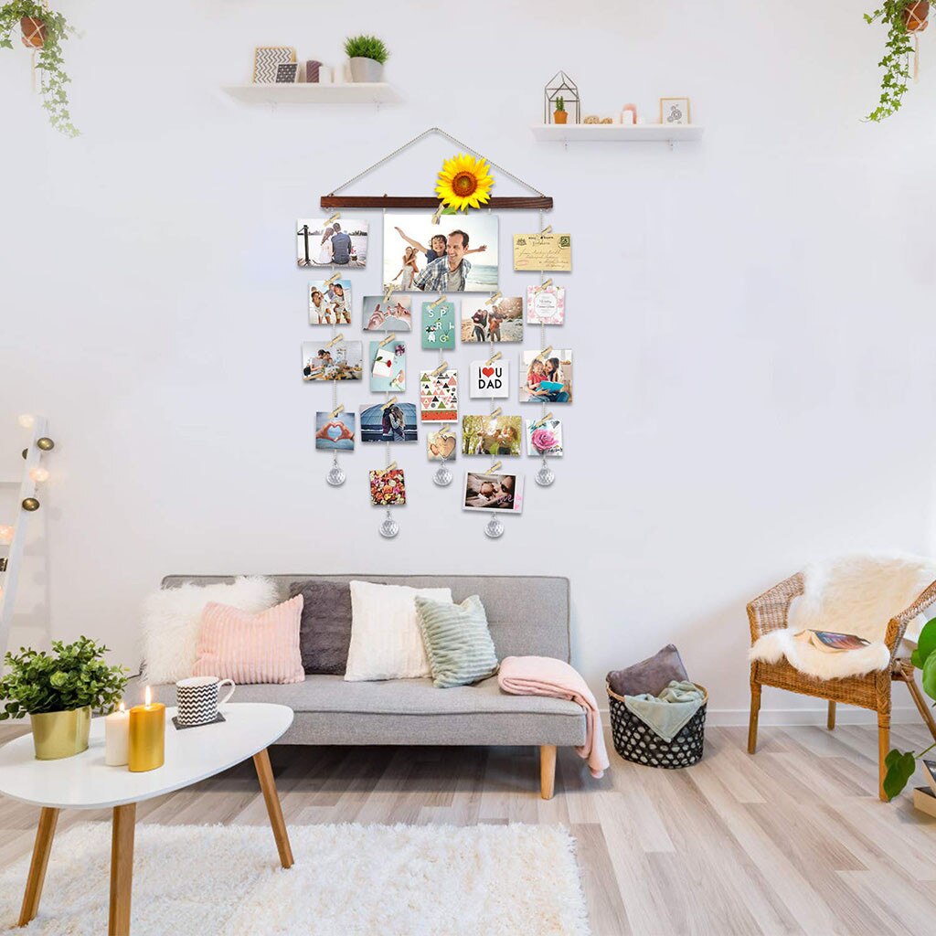 Photo Display Picture Frame Collage Photo Storage Decorative Rack Picture Holder