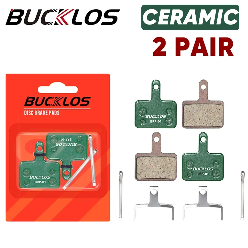 BUCKLOS Fahrrad Hydraulische Scheibenbremsbelag Halbmetall Keramik MTB Fahrrad Bremsbeläge für SHIMANO B01S MT200 SRAM AVID HAYES Magura: Blau