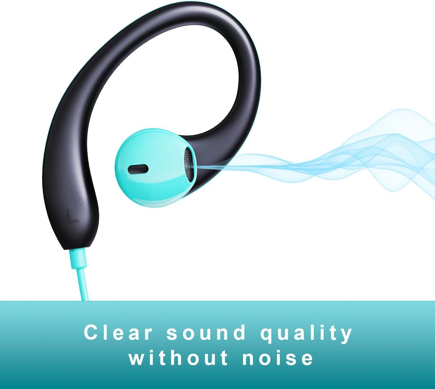 # NOWE wiszące słuchawki sportowe 3,5 mm z zaczepem na ucho słuchawki przewodowe dla iPhone Xiaomi Smartphone douszny zestaw słuchawkowy z mikrofonem HD