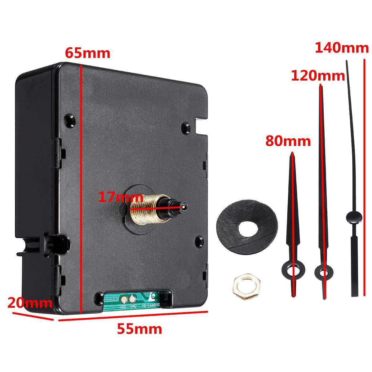 Atomic WWVB Signal Radio Controlled Clock Movement DIY Kit For America Mexico Canada HR9412 Mode
