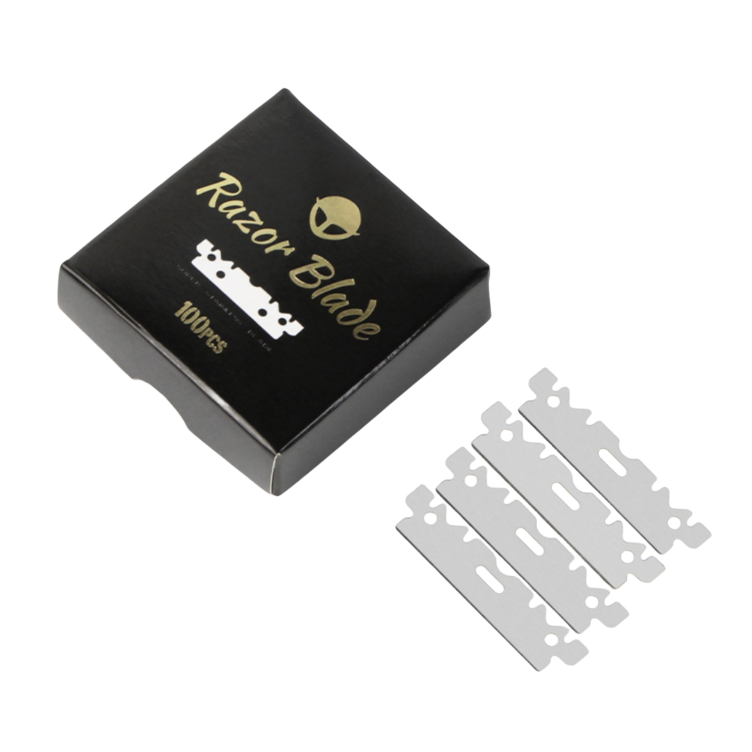 100 st rakblad rostfritt stål säkerhetsrakblad för rakning rakhyvel ersätter män rakapparat barberblad verktygstillbehör