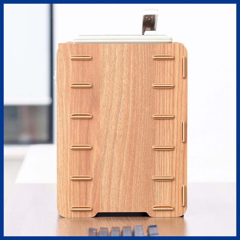 Étagère de rangement de bureau multifonctionnelle, en bois , papeterie de bureau, classeur de données, organisateur simple à plusieurs niveaux