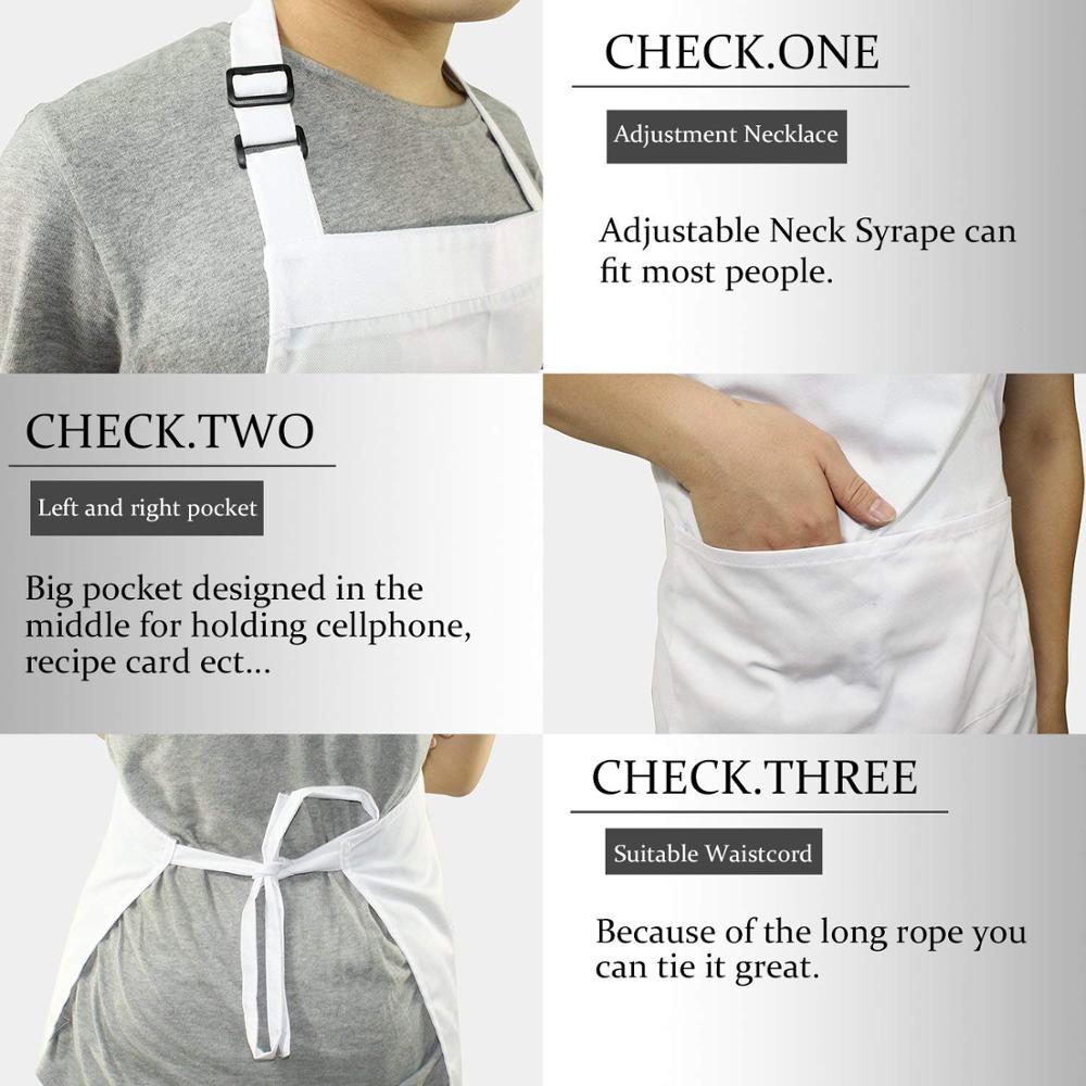 1 Juego de delantal, conjunto de gorro de Chef, delantal ajustable de media longitud para adultos, delantal de cocina a rayas para Hotel, restaurante, Chef, camarero