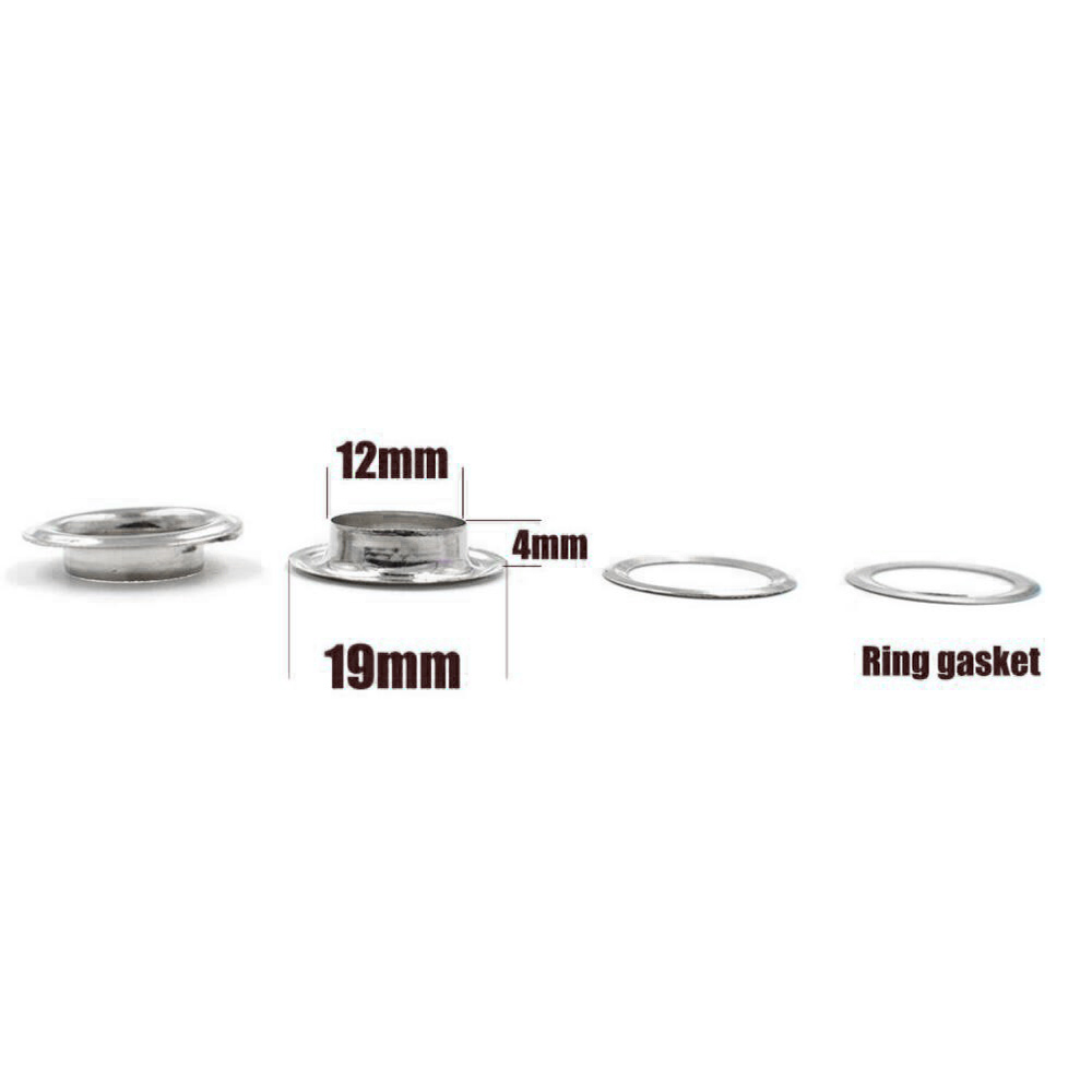 thumbnail image 2 of Lushes Curtains Gun Metal Black Fabric Grommets / Eyelets - #12 Size, 40mm Inner Diameter (Lot Sets) 2 of 6