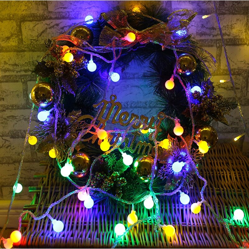 10m/5m fairy girlander led boll string lampor chrismtas glödlampa fairy string dekorativa lampor för bröllopsfest dekoration