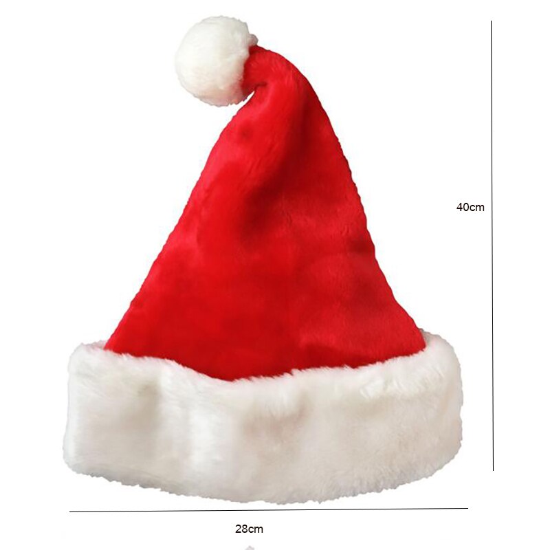 Pluche Kerst Hoeden Kerst Xmas Cap Voor Kerstman Kerstmis Hoed