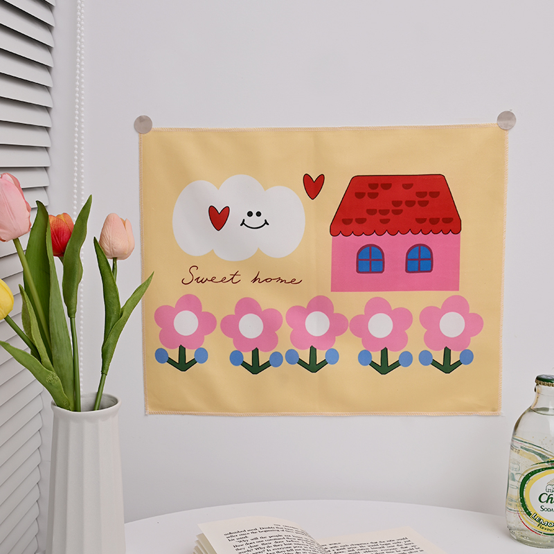 Väggdekoration tyg hängande gobelänger flerfärgad gobeläng bakgrundsduk hemmakontor dekor fest babyshower-tillbehör: Spackel