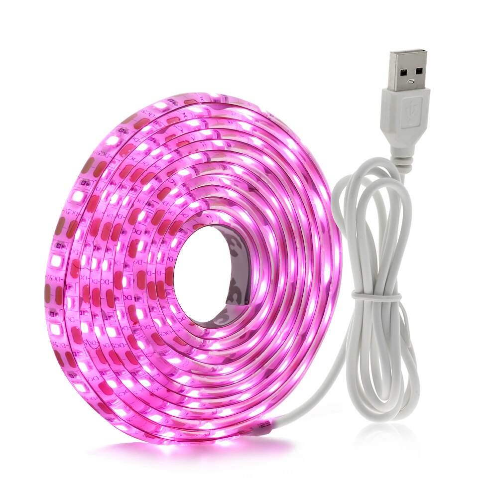 Full Spectrum Grow Light 5V USB LED Strip 0.5m 1m 2m Hand Sweep Sensor / Touch Switch Growing LED Tape Light.: USB / 1m / Waterproof