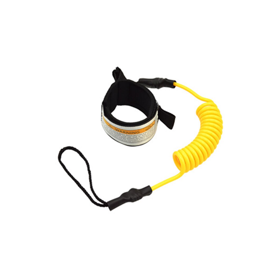 Boten Veiligheid Stand Up Paddle Opgerolde Sup Surfplank Rekbaar Surfen Leash Rope: YELLOW