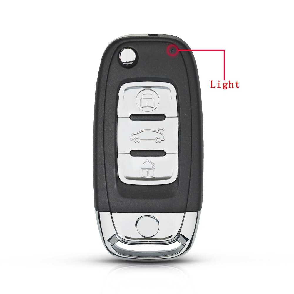 Keyyou modifierad flip vikning fjärrnyckel skal för vw volkswagen caddy golf jetta beetle polo tiguan bil nyckel fodral 3 knappar
