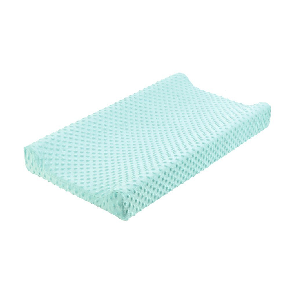 Baby Luierbak Cover Effen Veranderende Tafel Cover Minky Dot Ademend Baby Nursery Tafel Sheet Baby Nursery Pad Cover: Mint