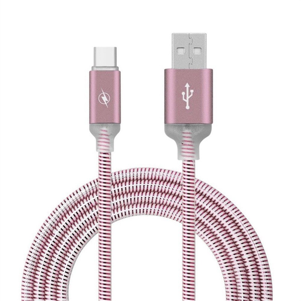 NEUE LED Micro USB Ladegerät Kabel Ladekabel Für iPhone 6 Plus Für samsung S7 S6 LG G4 G3 Für xiaomi Redmi Huawei Android telefon: rose gold / For Type C