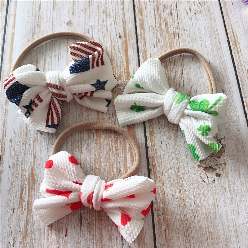 Baby Stirnband Baby Mädchen Stirnbänder für Mädchen Bandeau Bebe Fille Baby HeadwrapTurban Nylon Baby BöGen Stirnband für Mädchen