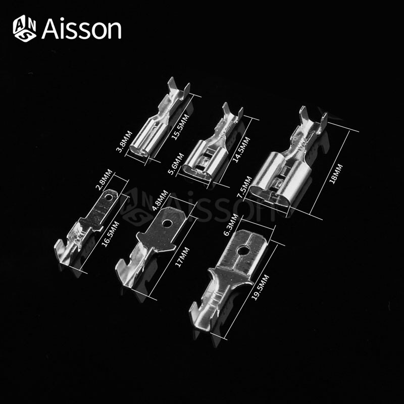 10 Stks/partij 2.8Mm 4.8Mm 6.3Mm De Isolerende Insert Voorjaar Man Vrouw Terminal Van De Plug Met Transparante cover