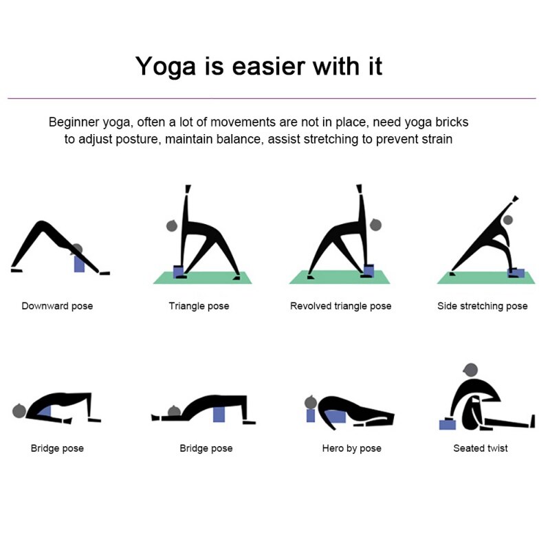 Eva yoga murstein yoga forsyninger kamuflasje innendørs fitness yoga murstein