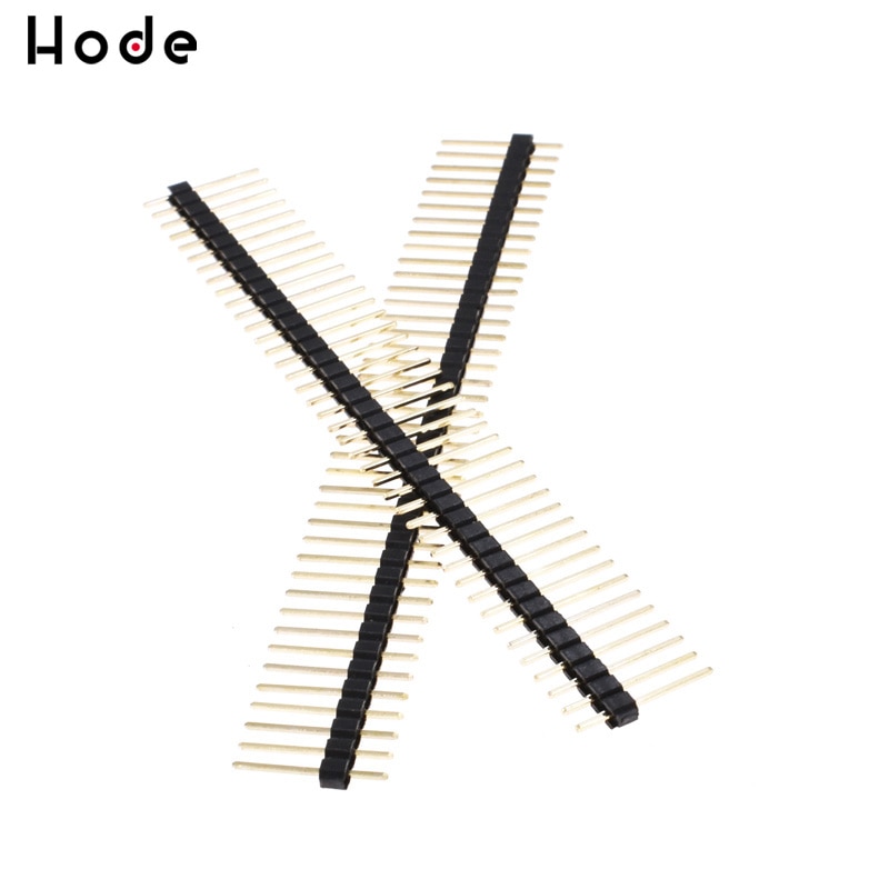 10PCS/Lot 2mm 40 Pin Male Single Row Pin Header Strip 1*40P 2.0mm11-20mm male pin header copper connector