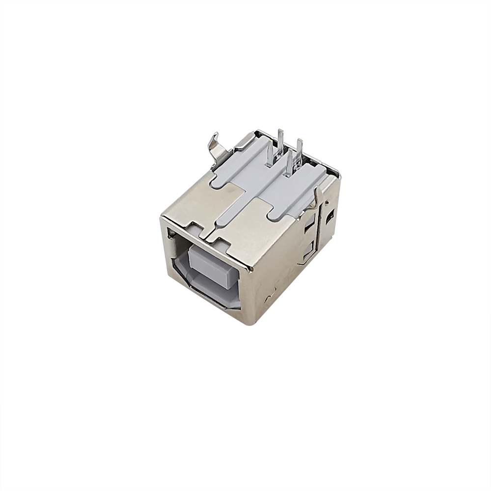 5/10/20 stk. usb b-type hun-stik 90- graders lodde-pcb-stik til printerdatainterface: Militærgrøn / 5-9 stk