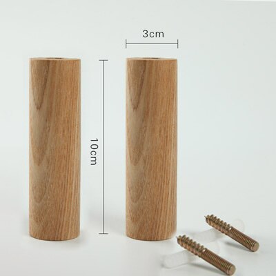 Crochets pour Robe en bois, décoration murale en bois de chêne, crochets pour manteaux, porte-vêtements, Europe du nord: 2pcs 10cm