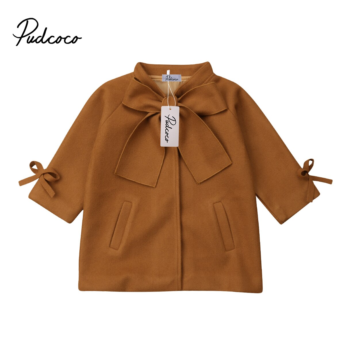 Gember babymeisjes winter wollen jas warme strik jas overjas bovenkleding lange jas parka windjack voor kinderen doek kind peuter