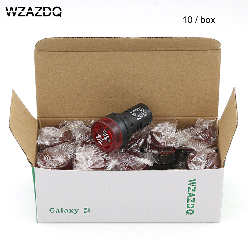 Intermittent Sound And Flash Sound And Light Buzzer ED16-22SM Alarm Device 22MM 12V 24V 220V 380V