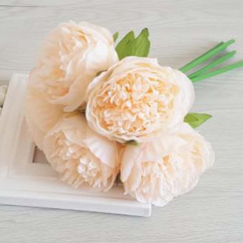 Five-headed royal peony hand tied peony flower European wedding hand tied flower home