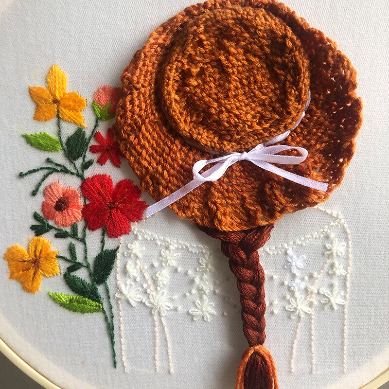 Æstetisk menneskelig natur broderi kit gør-det-selv håndarbejde festsu håndværk til begyndere korssting kunsthåndværk (uden bøjle)