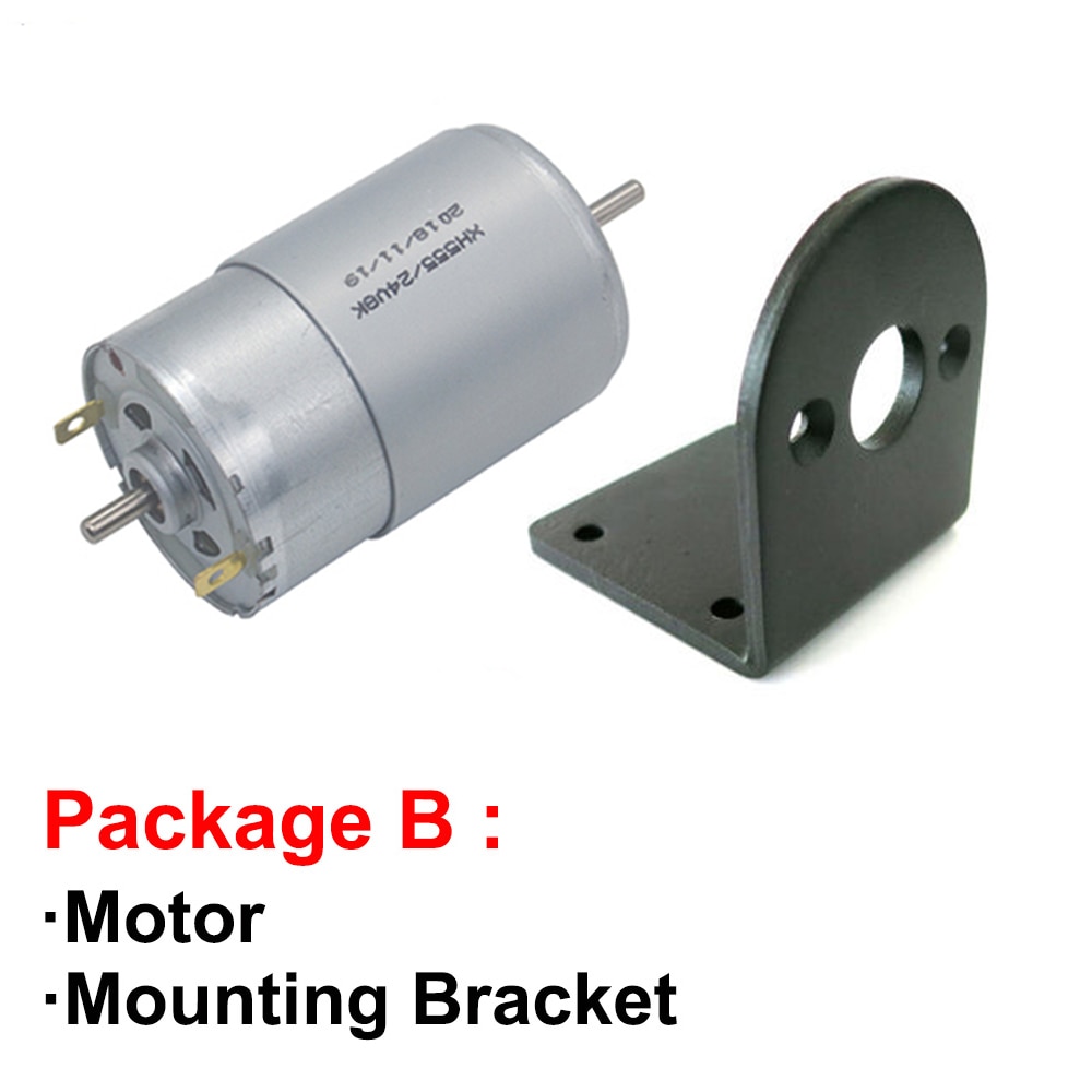 555 Double Output Shaft High Speed 4000/8000rpm Electric 12 V 24 Volt Micro Motors DC 12V 24V Mini Motor