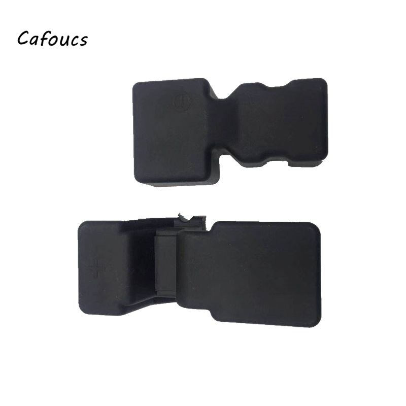 Cafoucs-electrodo Negativo Positivo para batería de coche, cubierta de protección Terminal, 9676099280, 9815031980, para Peugeot 508, Citroen C5: 2pcs cover