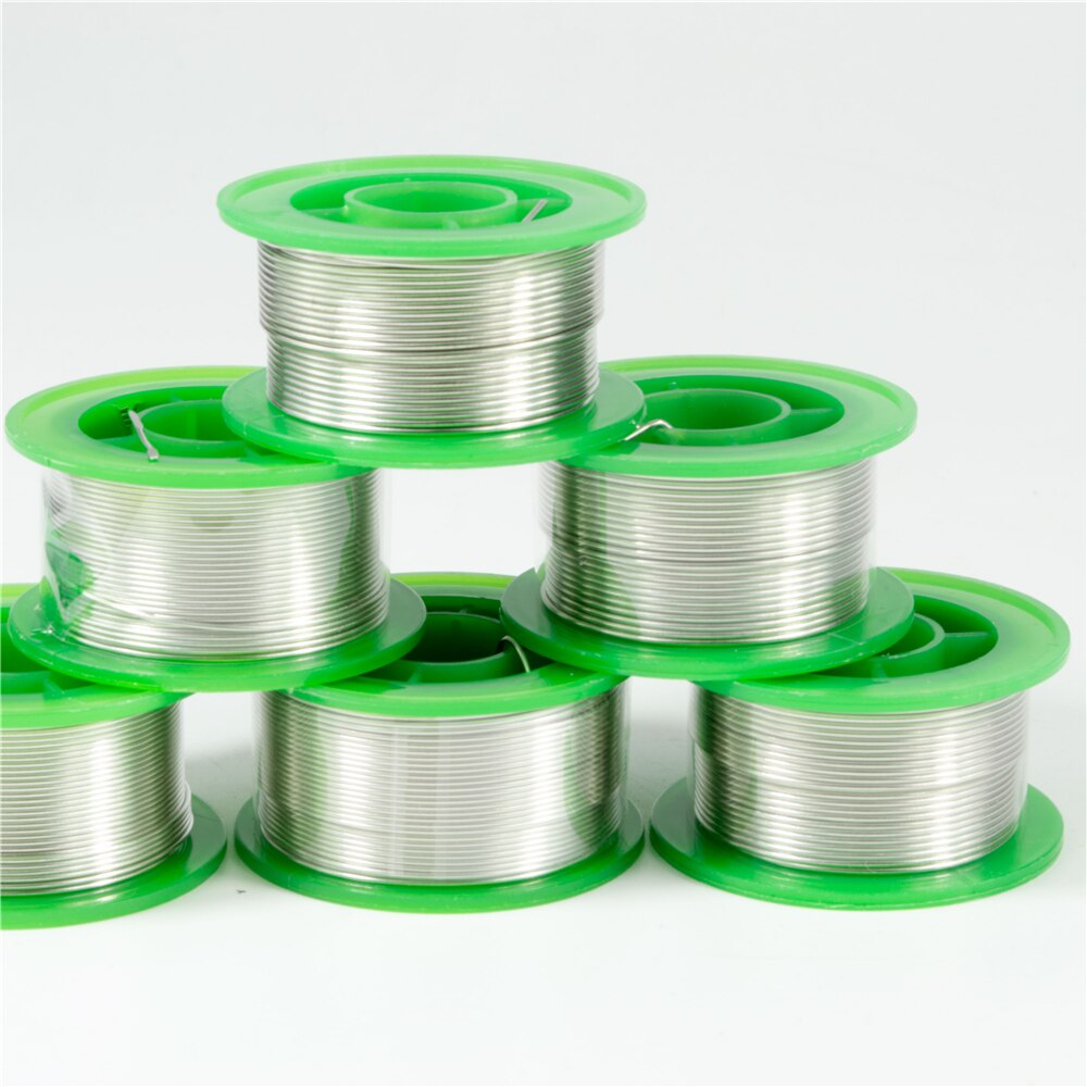 Rollo de alambre de soldadura, sin plomo, 100g, 500g, 0,8mm, 1,0mm, ROHS, flujo de alambre de desoldar, material de estaño y cobre 2.2%