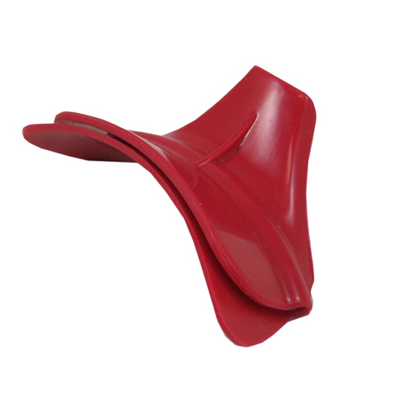 Spill-proof Kitchenware Pots Round Mouth Edge Deflector Silicone Liquid Diversion Nozzle Soup Pot Kitchen Gadget: red 11.5x3x4cm