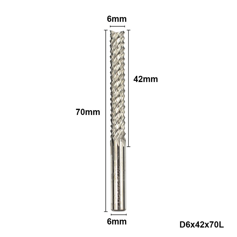 Kukurydza frez trzpieniowy ing frezy CNC frez PCB frez trzpieniowy 4-6mm cholewka wolframu karbidowy ruter bity mini wiertła frez grawerski fragment: D6x42x70L
