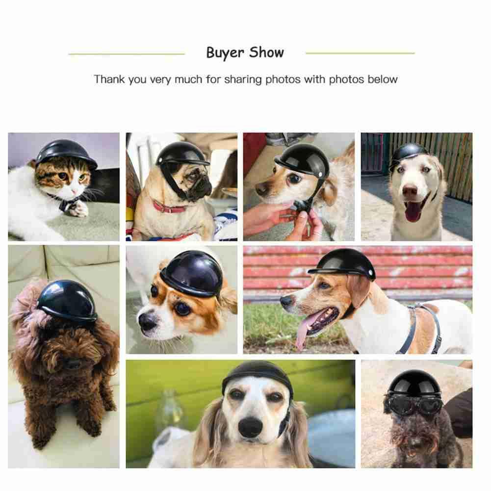 Pet Helmet Adjustable Dog Goggles Pet Motorcycle Helmet UV Eyewear Protection Pet Supplies Cat Glasses Pet Sunglasses Head Z6Z1