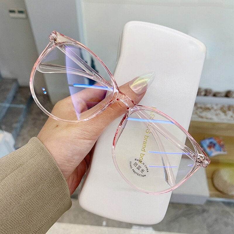Anti Blue Light Glasses Blocking Filter Round Computer Glasses Men Women Super Light Frame Eyeglasses