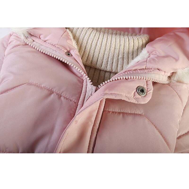 Giacca calda invernale per ragazze 3-6 anni 2021 nuovo cappotto con cappuccio in velluto spesso più spesso per abbigliamento da viaggio per bambini all&#39;aperto