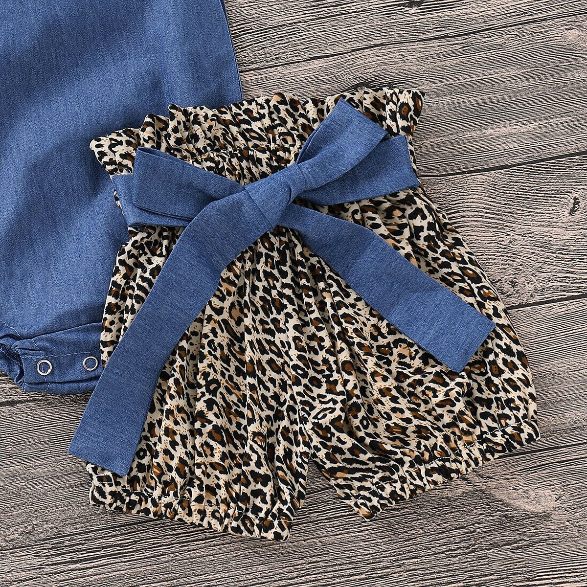 3 stuks 0-24m zomer baby meisjes kleding sets tops romper luipaard broek hoofdband outfits sets kleding