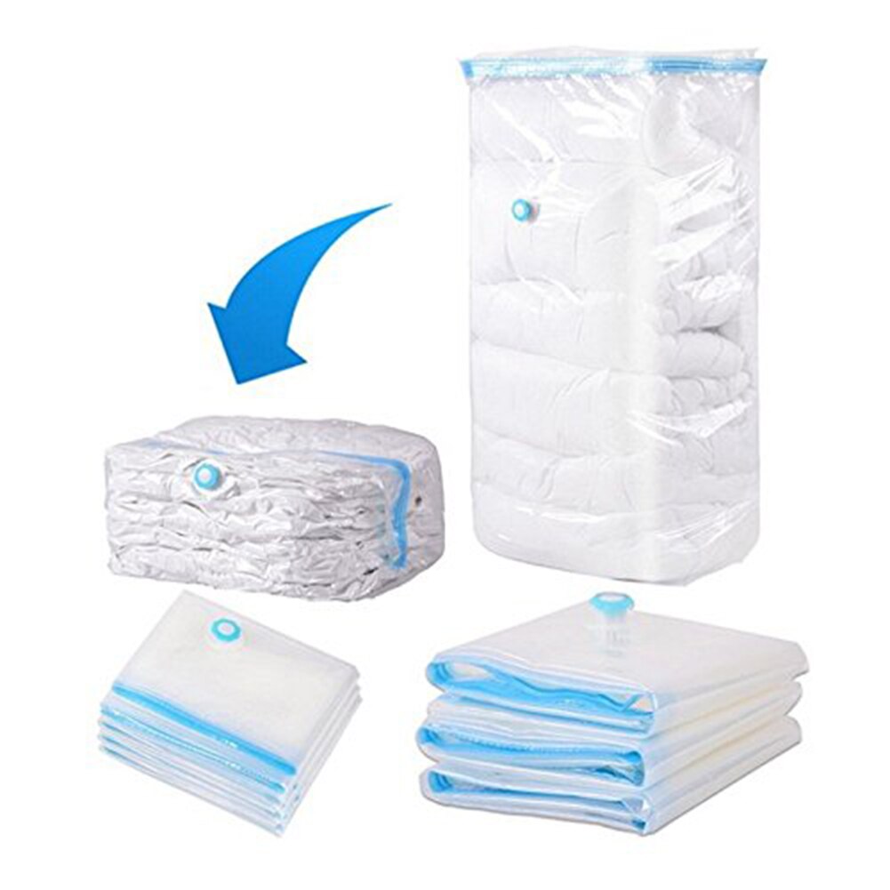Vacuum Seal Space Saver Storage Bag Compressed Clothes Blankets Organizer Bag