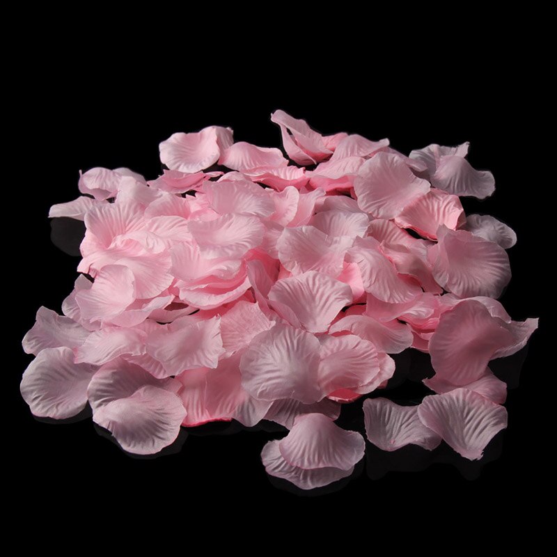 500 st/lots äktenskap bröllop dekor tillbehör simulering siden rosenblad blomblad för alla hjärtans fest dekoration bh: Rosa