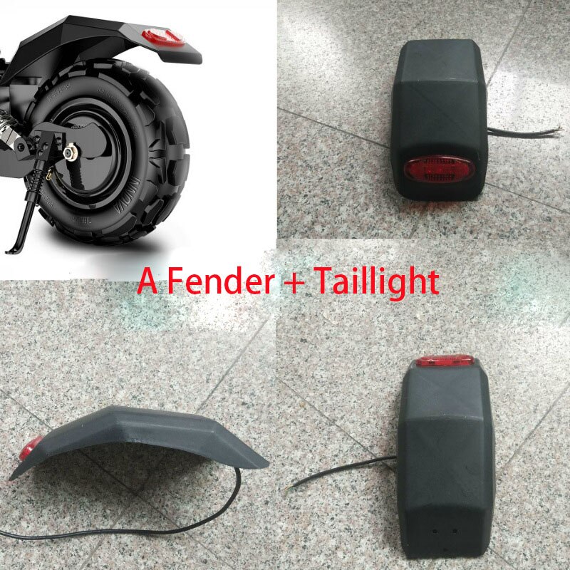 10 Inch Elektrische Scooter Universal Rear Fender Met Achterlicht Richtingaanwijzer Achteraf Fitting Lamp: A