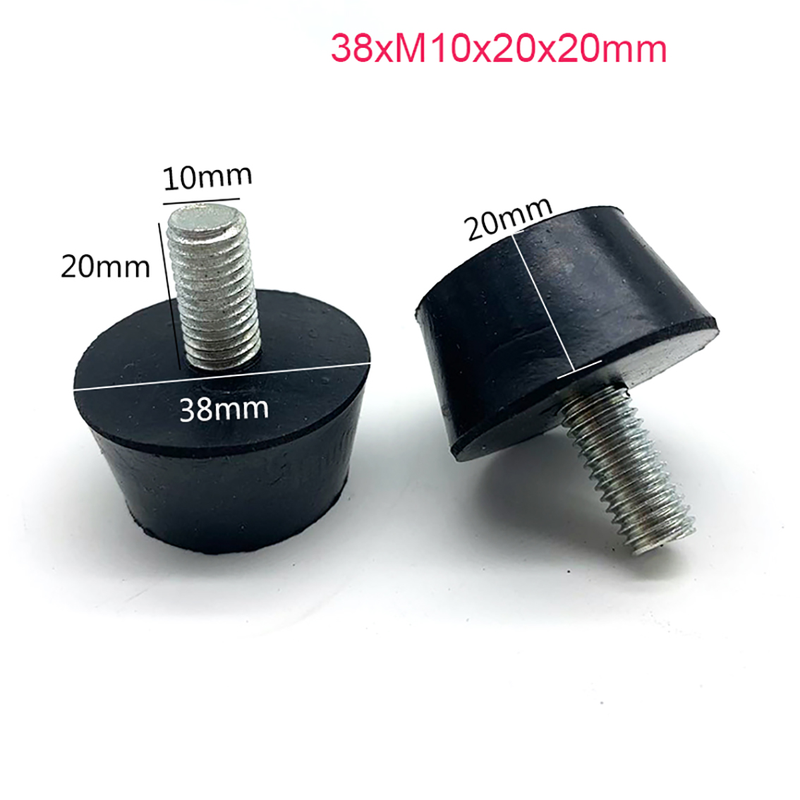 1-10Pcs M6 M8 M10 Black Rubber Adjustable Feet Pad Screw Chairs Furniture Leg Table Leveling Feet Pad Screw Anti-skid