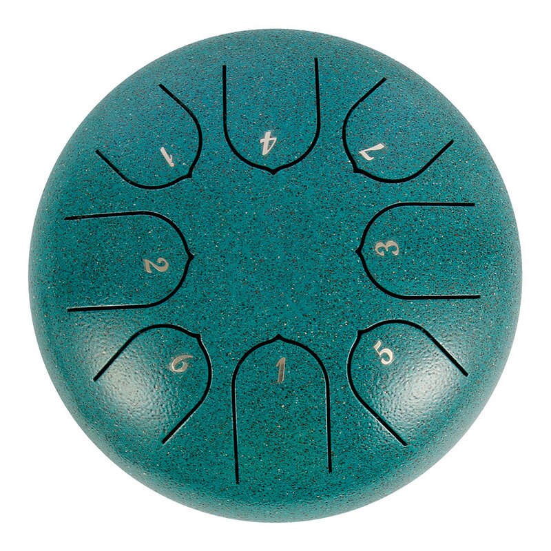 Steel Tongue Drum 6 Inch 8 Tune Hand Pan Drums Tank Hang Drum with Drumsticks Carrying Bag Percussion Instruments Accessories: Default Title