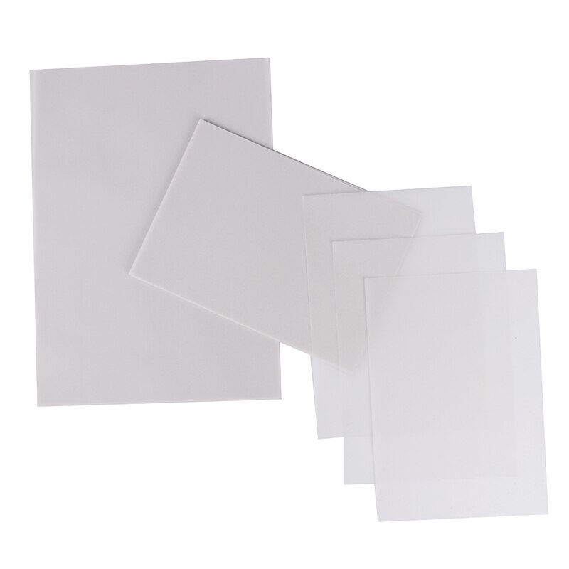 50pcs T-Shirt Impression Sur Papier de Transfert Thermique Léger Tissu Tissu Processus Autocollant Décoration Brillant Vêtements T-shirt Autocollants